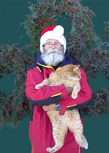 Christopher and Tiger sell wreaths